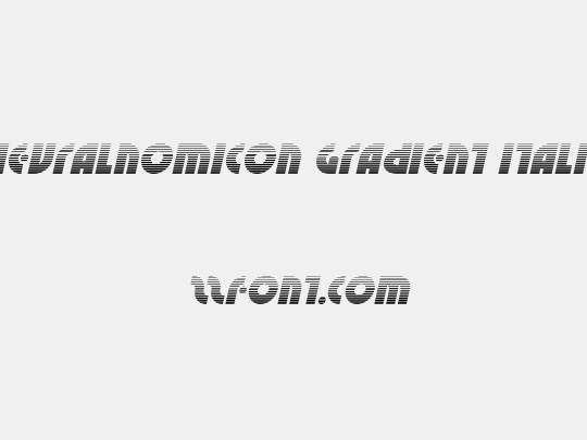Neuralnomicon Gradient Italic