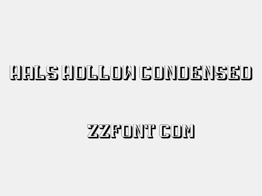 Hals Hollow Condensed