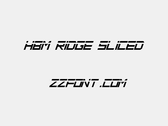 HBM Ridge Sliced