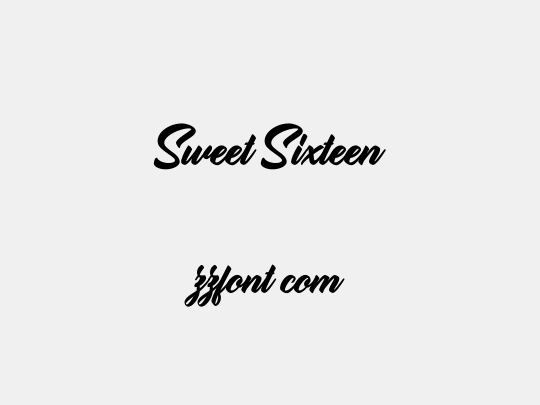 Sweet Sixteen