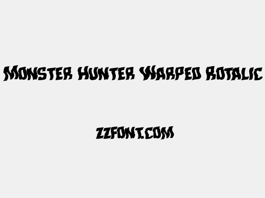 Monster Hunter Warped Rotalic