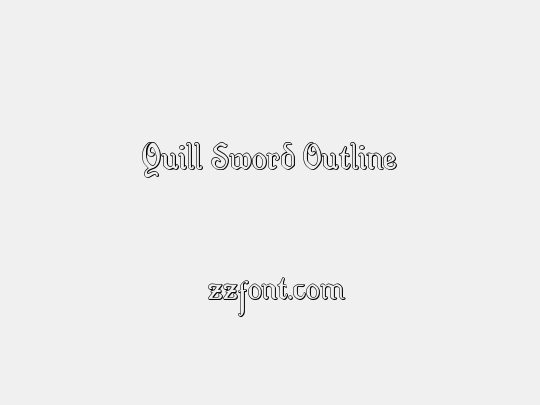 Quill Sword Outline