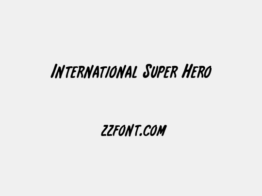 International Super Hero