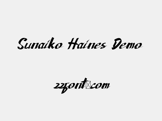 Sunaiko Haines Demo