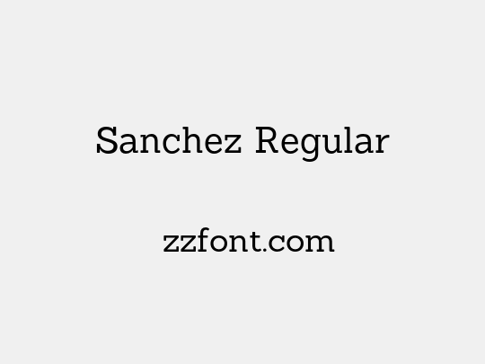 Sanchez Regular