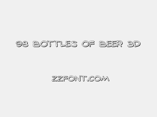 98 Bottles of Beer 3D