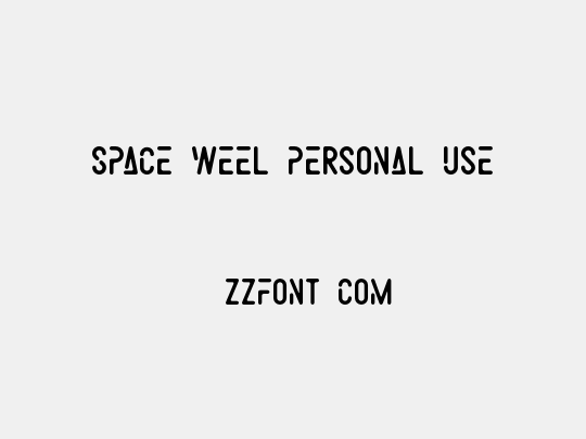 Space Weel Personal Use