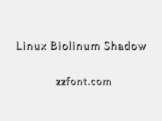 Linux Biolinum Shadow
