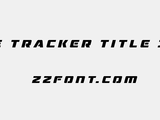 Drone Tracker Title Italic