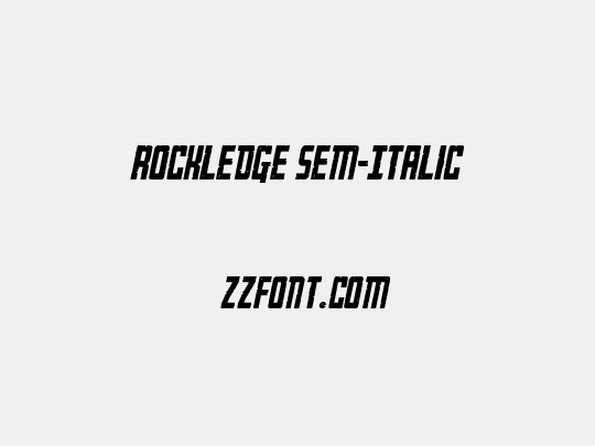 Rockledge Sem-Italic