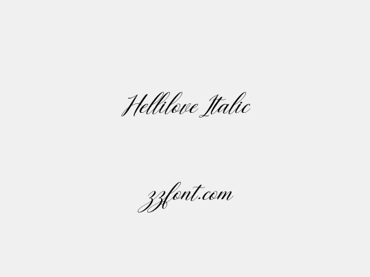 Hellilove Italic