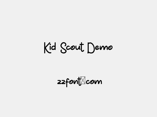 Kid Scout Demo