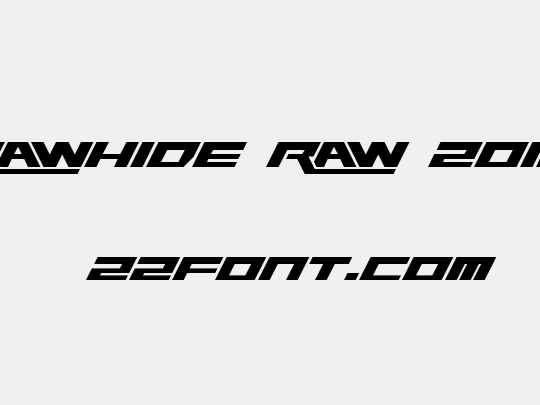 Rawhide Raw 2012