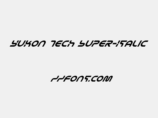 Yukon Tech Super-Italic