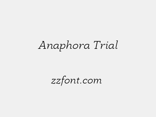Anaphora Trial