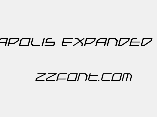 Federapolis Expanded Italic