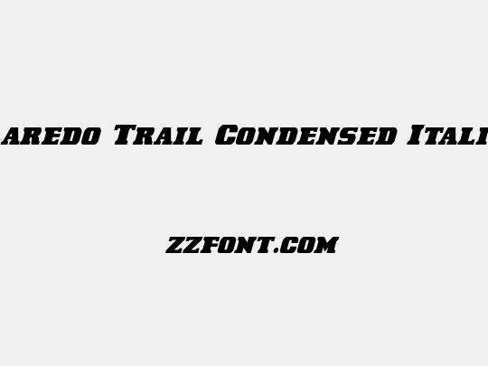Laredo Trail Condensed Italic