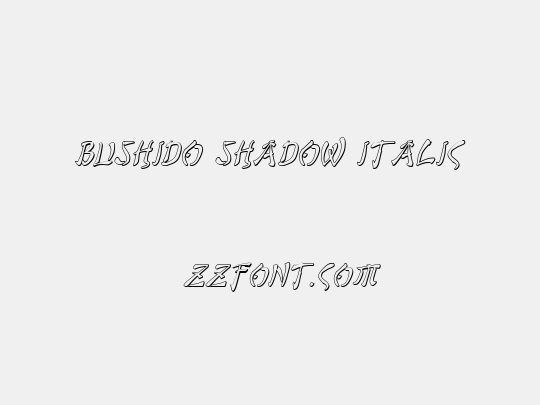 Bushido Shadow Italic