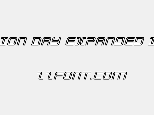 Election Day Expanded Italic