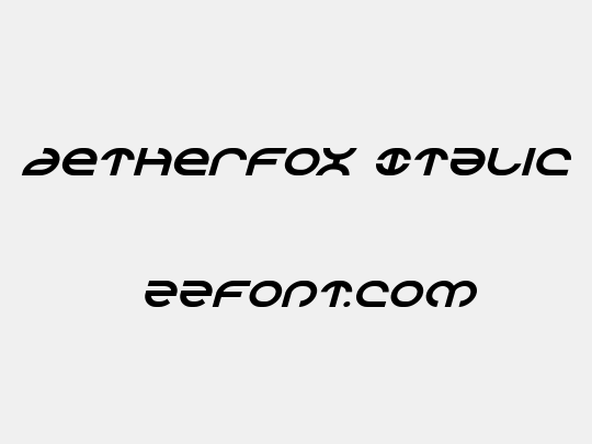 Aetherfox Italic