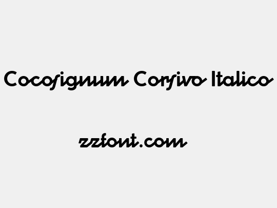 Cocosignum Corsivo Italico