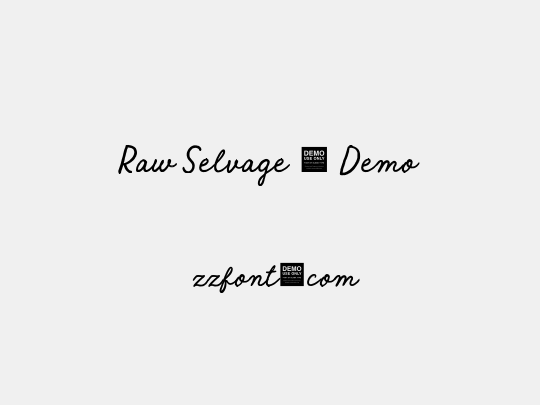 Raw Selvage - Demo