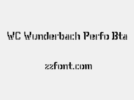 WC Wunderbach Perfo Bta