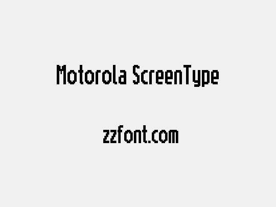 Motorola ScreenType