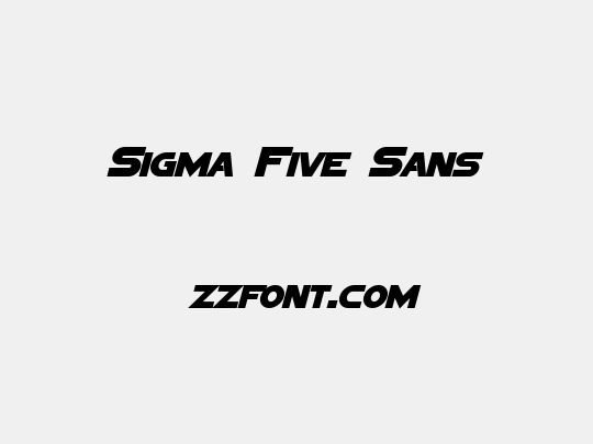 Sigma Five Sans