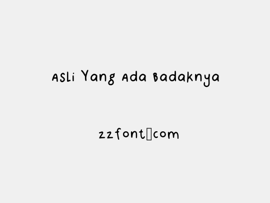 Asli Yang Ada Badaknya