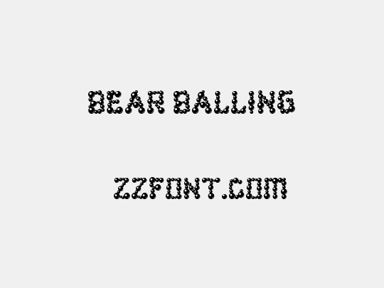bear balling
