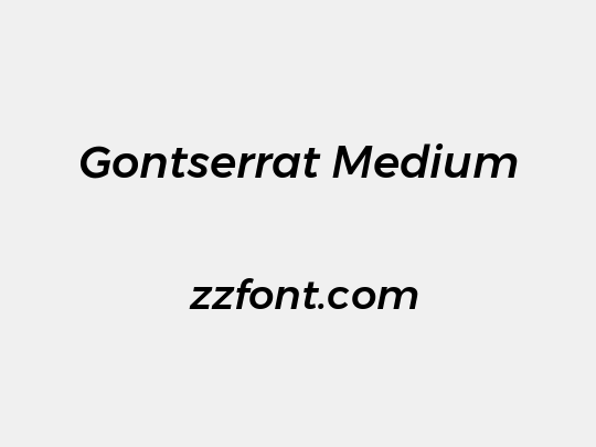 Gontserrat Medium