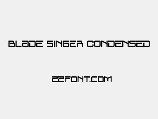 Blade Singer Condensed