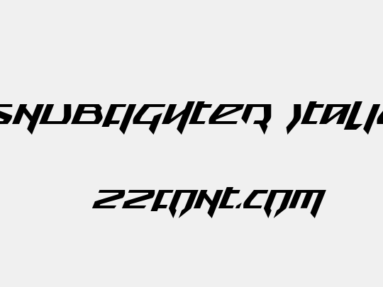 Snubfighter Italic