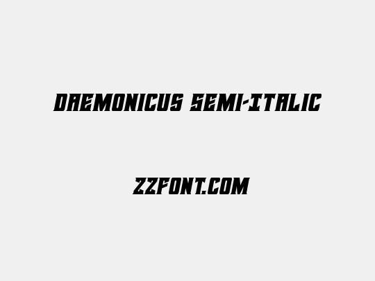 Daemonicus Semi-Italic