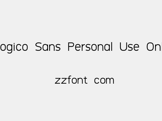Logico-Sans-Personal-Use-Only