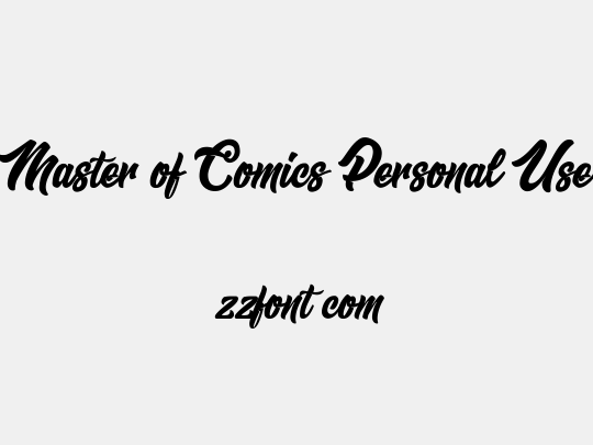 Master of Comics Personal Use