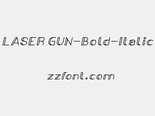 LASER GUN-Bold-Italic