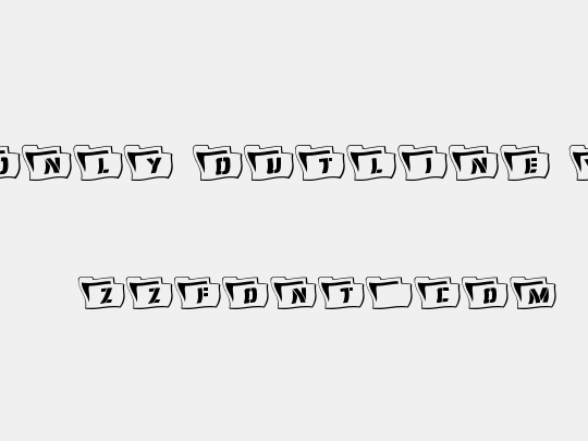 Eyes Only Outline Wavy 2