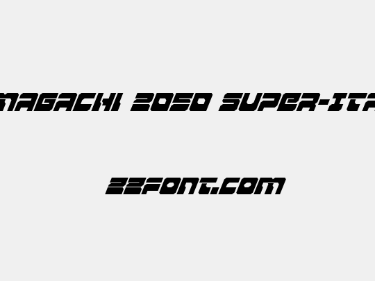 Yamagachi 2050 Super-Italic