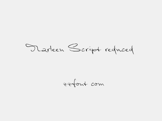 Marleen Script reduced