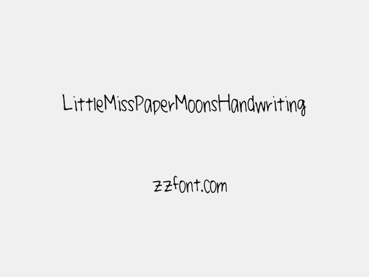 LittleMissPaperMoonsHandwriting