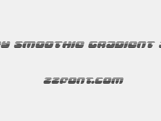 Groovy Smoothie Gradient Italic
