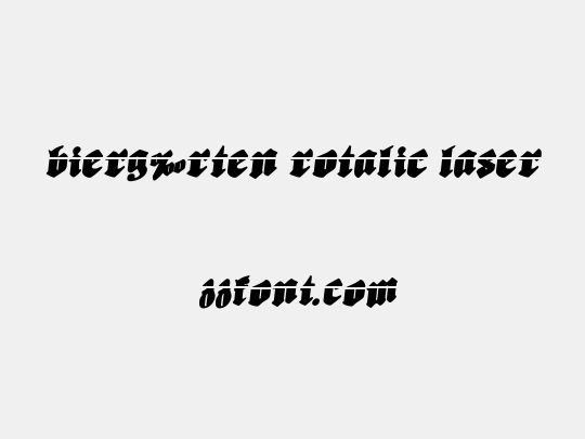 Bierg‰rten Rotalic Laser