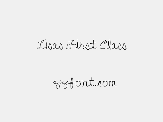 Lisa's First Class