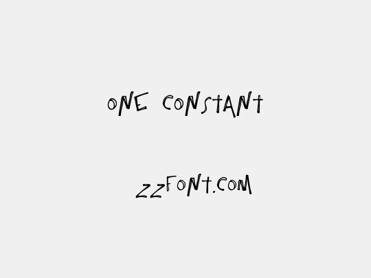 One Constant