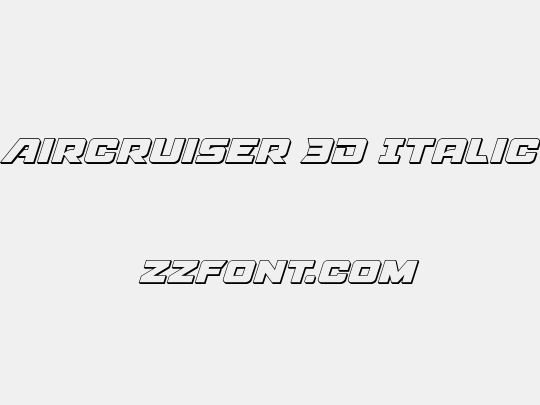 Aircruiser 3D Italic