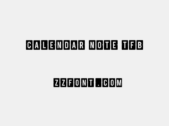 calendar note tfb