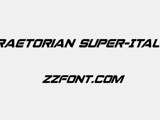 Praetorian Super-Italic