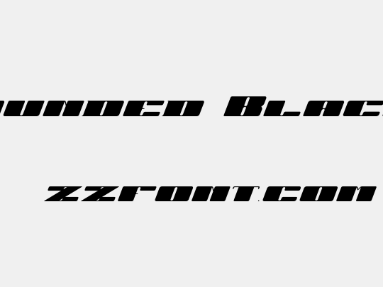 JUBY Rounded Black Italic